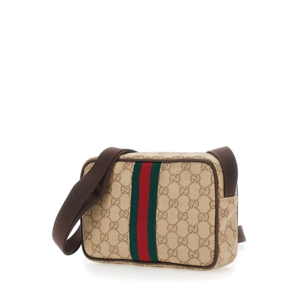 Gucci Men Orizontal Gucci Web Vintage Sand Vetrificato